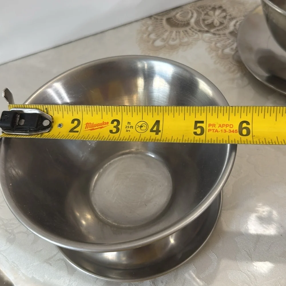 🔥Vintage lot SALE🔥Denmark and Viking Stainless Steel Bowl with Plate